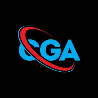 CGA logosu. CGA mektubu. CGA mektup logosu tasarımı. Çember ve büyük harfli monogram logosuna bağlı baş harfler CGA logosu. Teknoloji, iş ve emlak markası için CGA tipografisi.