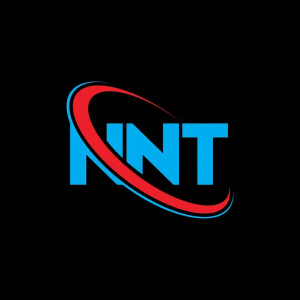 Nnt Logo Nnt Brief Nnt Logo Ontwerp Initialen Nnt Logo — Stockvector