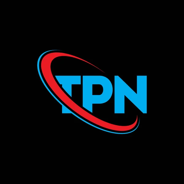 Logo Tpn Tpn Dopis Návrh Loga Tpn Písmen Iniciály Logo — Stockový vektor