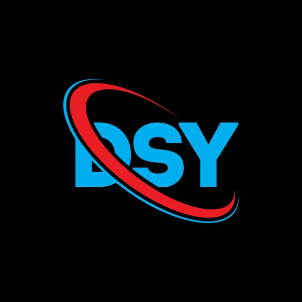 Λογότυπο Dsy Γράμμα Dsy Σχεδιασμός Λογότυπου Γράμματα Dsy Αρχικά Λογότυπο — Διανυσματικό Αρχείο