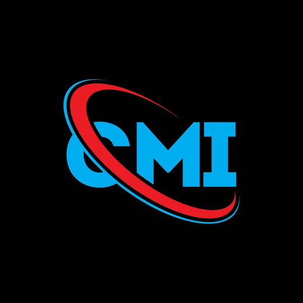 Cmi Logotyp Cmi Brev Utformning Cmi Brevets Logotyp Initialer Cmi — Stock vektor