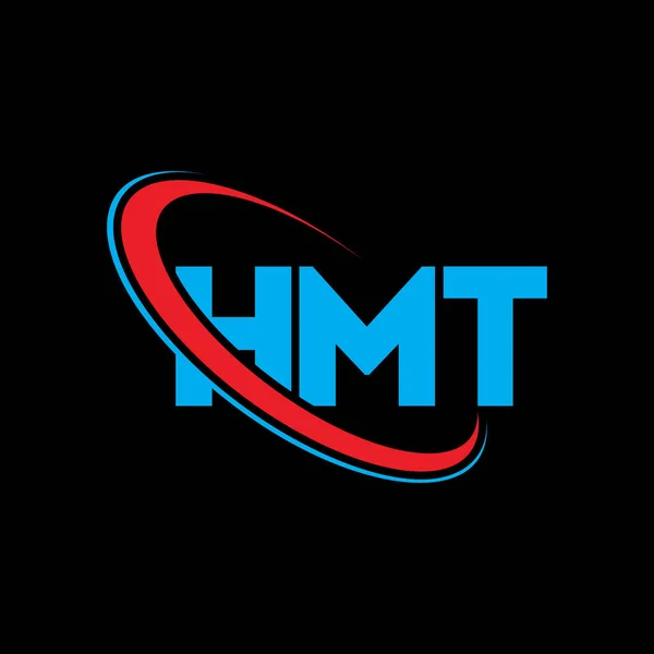 Logo Hmt Lettre Hmt Hmt Lettre Logo Design Initiales Logo — Image vectorielle