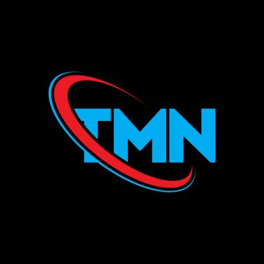 TMN logosu. TMN mektubu. TMN harf logosu tasarımı. Çember ve büyük harfli monogram logosuna bağlı TMN logosu. Teknoloji, iş ve emlak markası için TMN tipografisi.