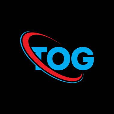 TOG logosu. TOG mektubu. TOG harf logosu tasarımı. Çember ve büyük harfli monogram logosuna bağlı TOG logosu. Teknoloji, iş ve emlak markası için TOG tipografisi.