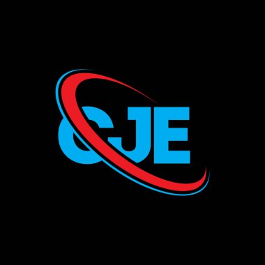 CJE logosu. CJE mektubu. CJE harf logosu tasarımı. Çember ve büyük harfli monogram logosuyla birleştirilmiş CJE logosu. Teknoloji, iş ve emlak markası için CJE tipografisi.