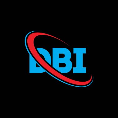 DBI logosu. DBI mektubu. DBI mektup logosu tasarımı. Daire ve büyük harfli monogram logosuna bağlı baş harfler DBI logosu. Teknoloji, iş ve emlak markası için DBI tipografisi.