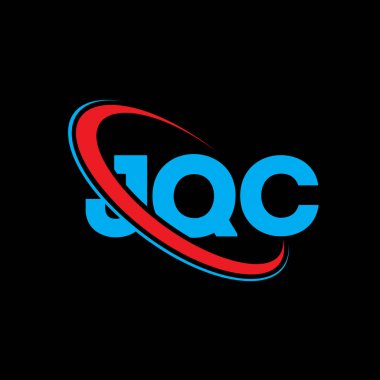 JQC logosu. JQC mektubu. JQC harf logosu tasarımı. Çember ve büyük harfli monogram logosuyla JQC logosunun baş harfleri. Teknoloji, iş ve emlak markası için JQC tipografisi.