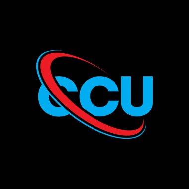 CCU logosu. CCU mektubu. CCU mektup logosu tasarımı. Çember ve büyük harfli monogram logosuna bağlı baş harfler. Teknoloji, iş ve emlak markası için CCU tipografisi.