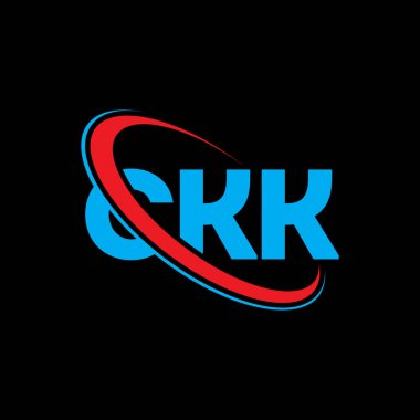 CKK logosu. CKK mektubu. CKK harf logosu tasarımı. Çember ve büyük harfli monogram logosuyla birleştirilmiş CKK logosu. Teknoloji, iş ve emlak markası için CKK tipografisi.