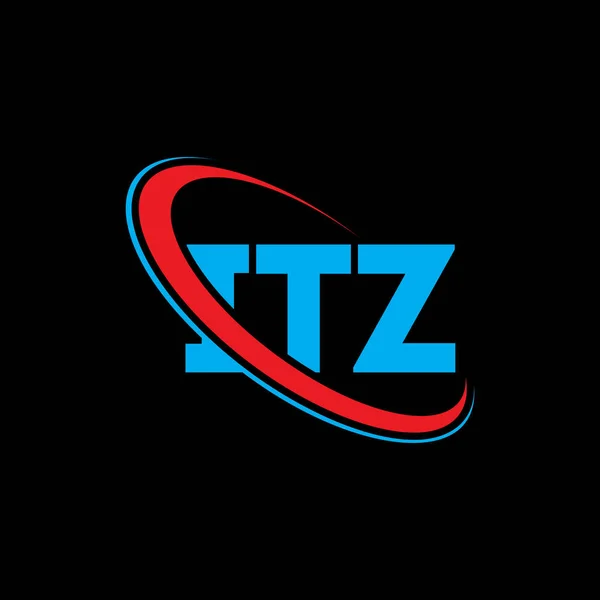 Itz Logotypen Ett Itz Brev Design Itz Bokstavslogotyper Initialer Itz — Stock vektor