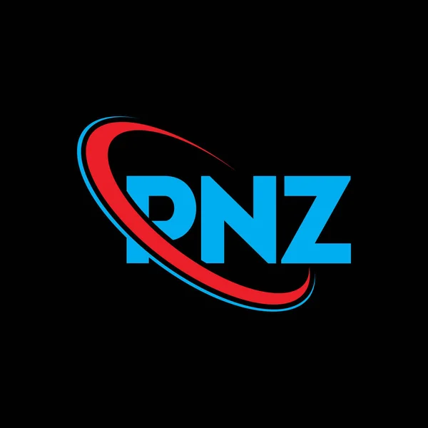 Logo Pnz Pnz Dopis Návrh Loga Pnz Iniciály Logo Pnz — Stockový vektor