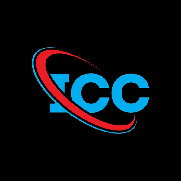 Logo Icc Carta Cpi Diseño Del Logotipo Letra Icc Inicial — Archivo Imágenes Vectoriales