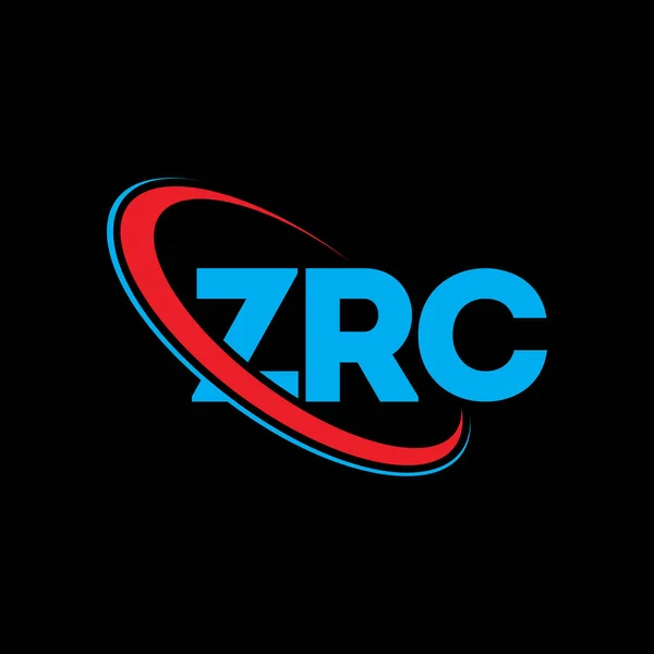 Логотип Zrc Лист Zrc Zrc Дизайн Логотипу Ініціали Zrc Пов — стоковий вектор