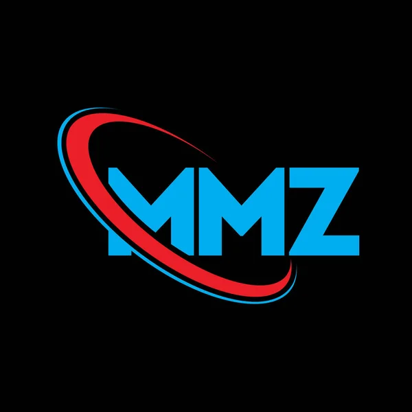 Mmz Logo Mmz Leserbrief Mmz Buchstabe Logo Design Initialen Mmz — Stockvektor