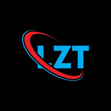 LZT logosu. LZT harfi. LZT harf logosu tasarımı. Çember ve büyük harfli monogram logosuna bağlı ilk LZT logosu. Teknoloji, iş ve emlak markası için LZT tipografisi.