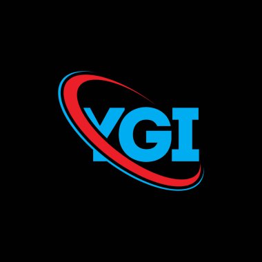 YGI logosu. YGI mektubu. YGI harf logosu tasarımı. Çember ve büyük harfli monogram logosuyla birleştirilmiş YGI logosu. Teknoloji, iş ve emlak markası için YGI tipografisi.