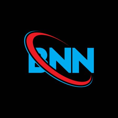 BNN logosu. BNN mektubu. BNN harf logosu tasarımı. Çember ve büyük harfli monogram logosuna bağlı baş harfler BNN logosu. Teknoloji, iş ve emlak markası için BNN tipografisi.