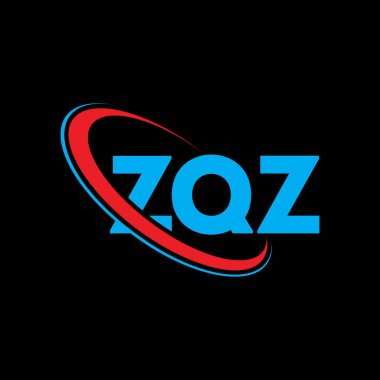 ZQZ logosu. ZQZ harfi. ZQZ harf logosu tasarımı. Çember ve büyük harfli monogram logosuna bağlı baş harfler ZQZ logosu. Teknoloji, iş ve emlak markası için ZQZ tipografisi.