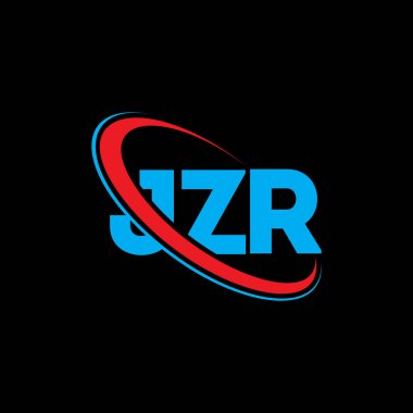 JZR logosu. JZR mektubu. JZR harf logosu tasarımı. Çember ve büyük harfli monogram logosuna bağlı JZR logosu. Teknoloji, iş ve emlak markası için JZR tipografisi.