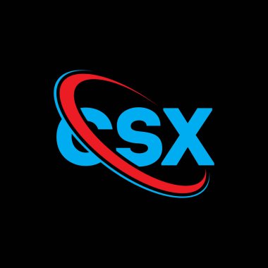 CSX logosu. CSX mektubu. CSX harfli logo tasarımı. Çember ve büyük harfli monogram logosuna bağlı baş harfler CSX logosu. Teknoloji, iş ve emlak markası için CSX tipografisi.