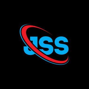JSS logosu. JSS mektubu. JSS mektup logosu tasarımı. Çember ve büyük harfli monogram logosuna bağlı baş harfler JSS logosu. Teknoloji, iş ve emlak markası için JSS tipografisi.