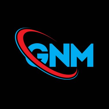 GNM logosu. GNM mektubu. GNM harf logosu tasarımı. Çember ve büyük harfli monogram logosuyla birleştirilmiş GNM logosu. Teknoloji, iş ve emlak markası için GNM tipografisi.