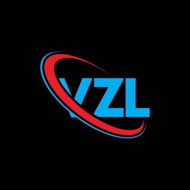 VZL logosu. VZL harfi. VZL harf logosu tasarımı. Çember ve büyük harfli monogram logosuna bağlı baş harfler VZL logosu. Teknoloji, iş ve emlak markası için VZL tipografisi.