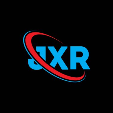 JXR logosu. JXR mektubu. JXR harf logosu tasarımı. Çember ve büyük harfli monogram logosuna bağlı baş harfler JXR logosu. Teknoloji, iş ve emlak markası için JXR tipografisi.