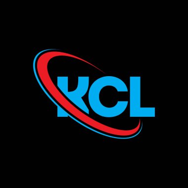 KCL logosu. KCL mektubu. KCL harf logo tasarımı. Çember ve büyük harfli monogram logosuna bağlı KCL logosu. Teknoloji, iş ve emlak markası için KCL tipografisi.