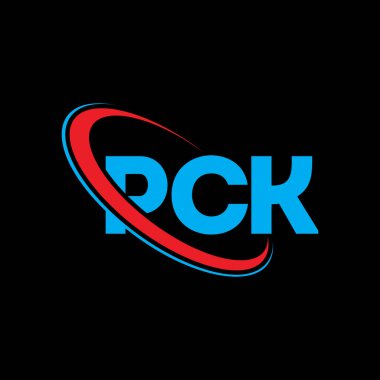 PCK logosu. PCK mektubu. PCK mektup logosu tasarımı. Çember ve büyük harfli monogram logosuna bağlı PCK logosu. Teknoloji, iş ve emlak markası için PCK tipografisi.