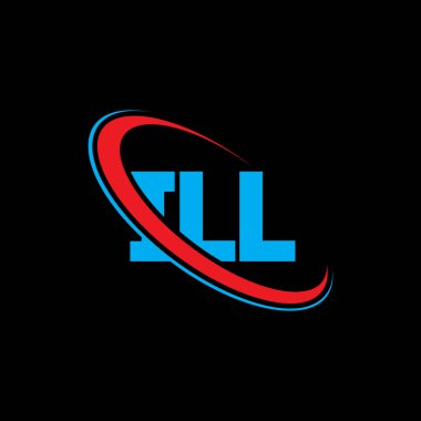 Hasta logosu. Hasta mektubu. Hasta mektup logosu tasarımı. Daire ve büyük harfli monogram logosuna bağlı III logosu. Teknoloji, iş ve gayrimenkul markası için LL tipografisi.