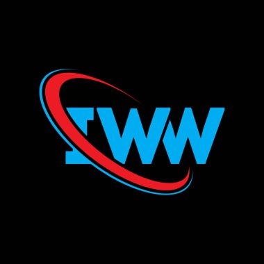 IWW logosu. IWW mektubu. IWW mektup logosu tasarımı. Çember ve büyük harfli monogram logosuna bağlı ilk IWW logosu. Teknoloji, iş ve emlak markası için IWW tipografisi.