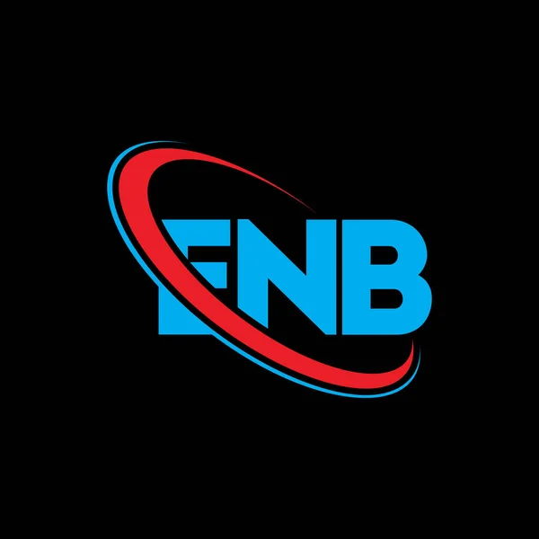 Logotipo Enb Carta Enb Diseño Del Logotipo Carta Enb Logotipo — Vector de stock