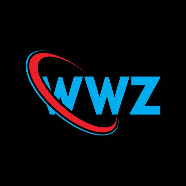Logotipo Wwz Carta Wwz Wwz Carta Logotipo Design Iniciais Wwz — Vetor de Stock