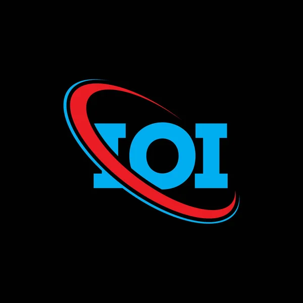 Logo Ioi Ioi Dopis Návrh Loga Ioi Iniciály Logo Ioi — Stockový vektor