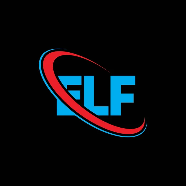 Logotipo Elf Carta Elf Diseño Del Logotipo Letra Elf Logotipo — Vector de stock