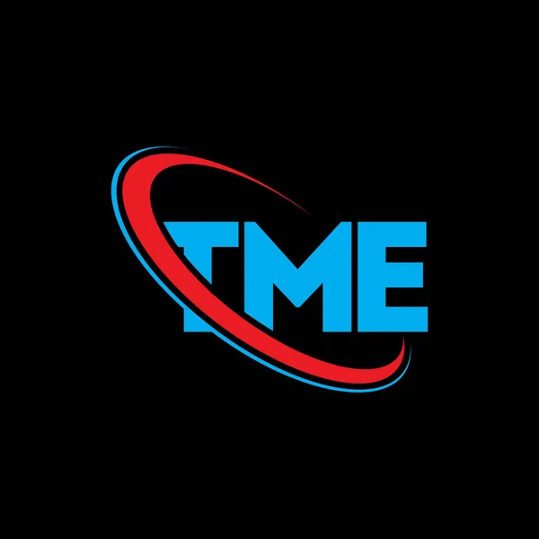 Mig Logotypen Mig Brevet Tme Brev Logotyp Design Initialer Tme — Stock vektor