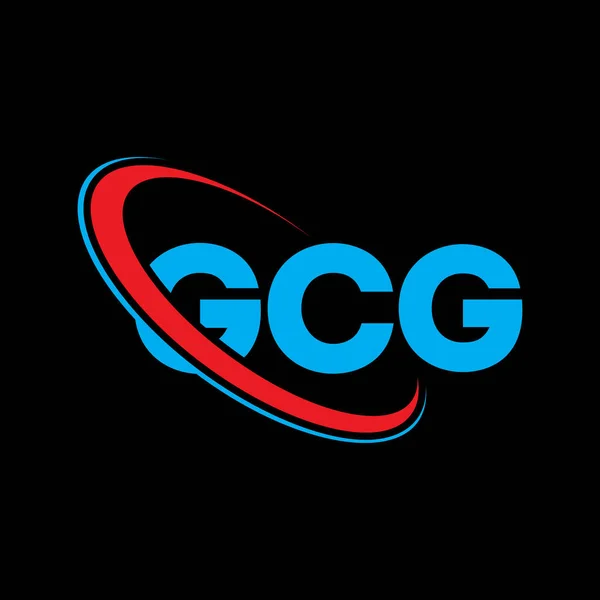 Gcg Logó Gcg Levél Gcg Betűlogó Tervezés Kezdeményezések Gcg Logó — Stock Vector