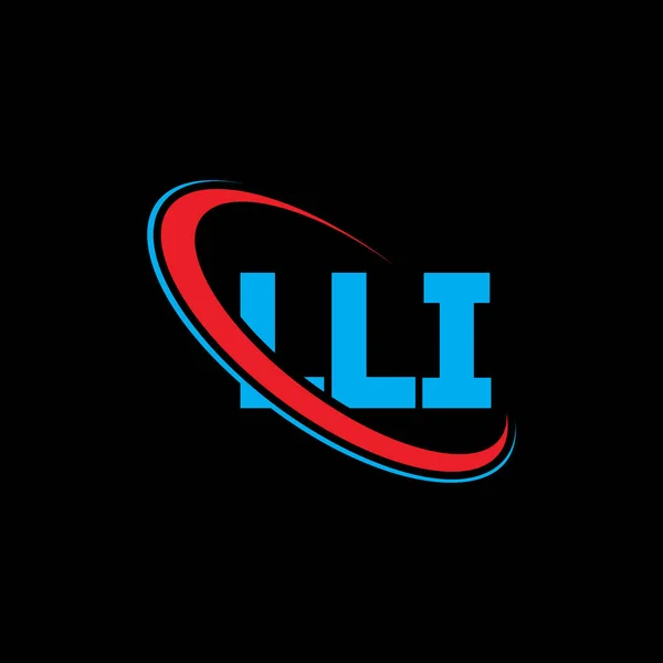 Lli Logotyp Lli Brev Logotypkonstruktion För Lli Brev Initialer Lli — Stock vektor