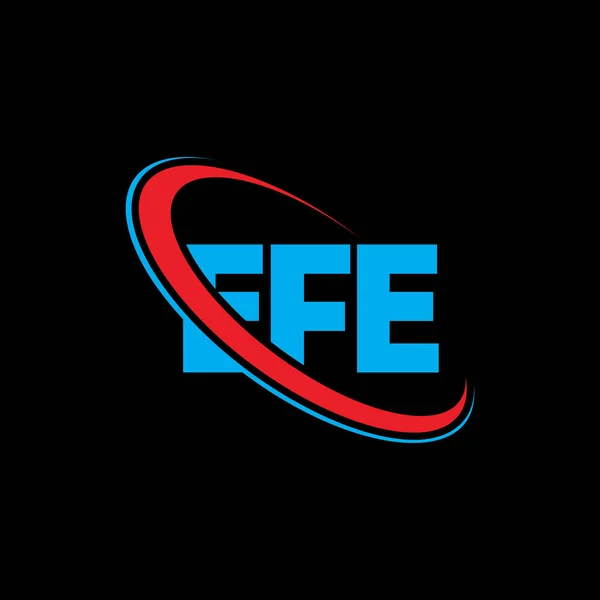 Efe Логотип Efe Лист Efe Дизайн Логотипу Ініціали Efe Пов — стоковий вектор