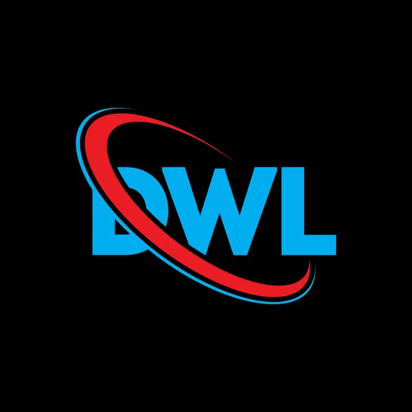 Logotipo Dwl Carta Dwl Diseño Del Logotipo Letra Dwl Logotipo — Archivo Imágenes Vectoriales