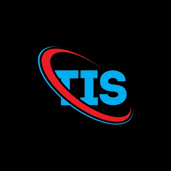 Logo Tis Dopis Tis Návrh Loga Tis Iniciály Logo Tis — Stockový vektor