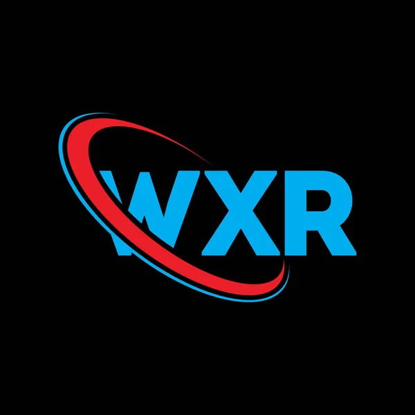 Logo Wxr Lettre Wxr Wxr Lettre Logo Design Initiales Logo — Image vectorielle