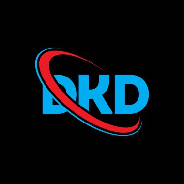 DKD logosu. DKD mektubu. DKD harf logosu tasarımı. Çember ve büyük harfli monogram logosuna bağlı baş harfler DKD logosu. Teknoloji, iş ve emlak markası için DKD tipografisi.