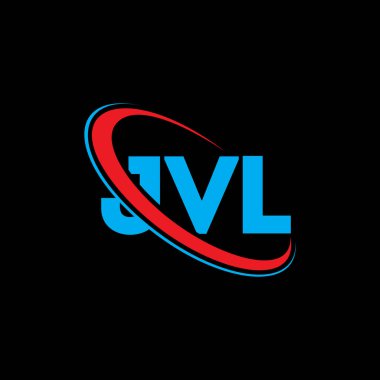 JVL logosu. JVL mektubu. JVL harf logosu tasarımı. Çember ve büyük harfli monogram logosuyla birleştirilmiş JVL logosu. Teknoloji, iş ve emlak markası için JVL tipografisi.