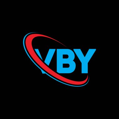 VBY logosu. VBY mektubu. VBY mektup logosu tasarımı. Çember ve büyük harfli monogram logosuna bağlı baş harfler VBY logosu. Teknoloji, iş ve emlak markası için VBY tipografisi.