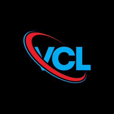 VCL logosu. VCL mektubu. VCL harf logosu tasarımı. Çember ve büyük harfli monogram logosuna bağlı VCL logosu. Teknoloji, iş ve emlak markası için VCL tipografisi.