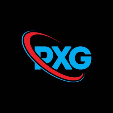 PXG logosu. PXG harfi. PXG harf logosu tasarımı. Çember ve büyük harfli monogram logosuyla birleştirilmiş PXG logosu. Teknoloji, iş ve emlak markası için PXG tipografisi.