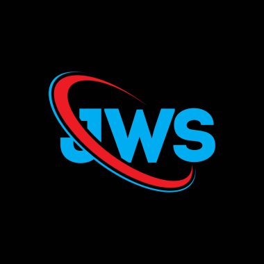 JWS logosu. JWS mektubu. JWS mektup logosu tasarımı. Çember ve büyük harfli monogram logosuna bağlı JWS logosu. Teknoloji, iş ve emlak markası için JWS tipografisi.