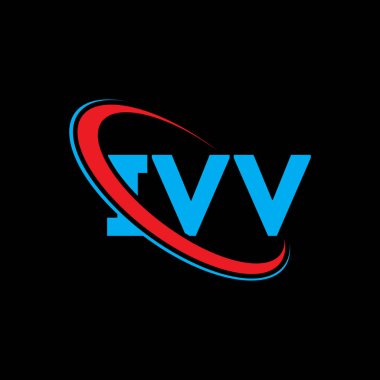 IV logosu. IV harfli. IV harfli logo tasarımı. Yuvarlak ve büyük harfli monogram logosuna bağlı sertifika logosu. Teknoloji, iş ve gayrimenkul markası için IV tipografi.